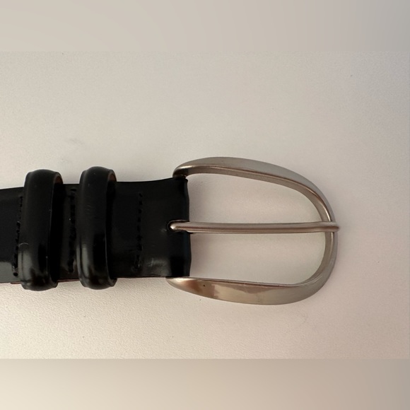 Nicolas black genuine leather belt size 42 - Picture 6 of 7